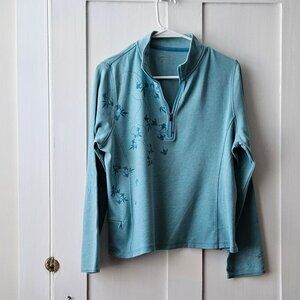 Horny Toad Turquoise Quarter Zip | L